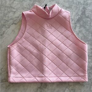 adidas Pink Quilted crop Top
